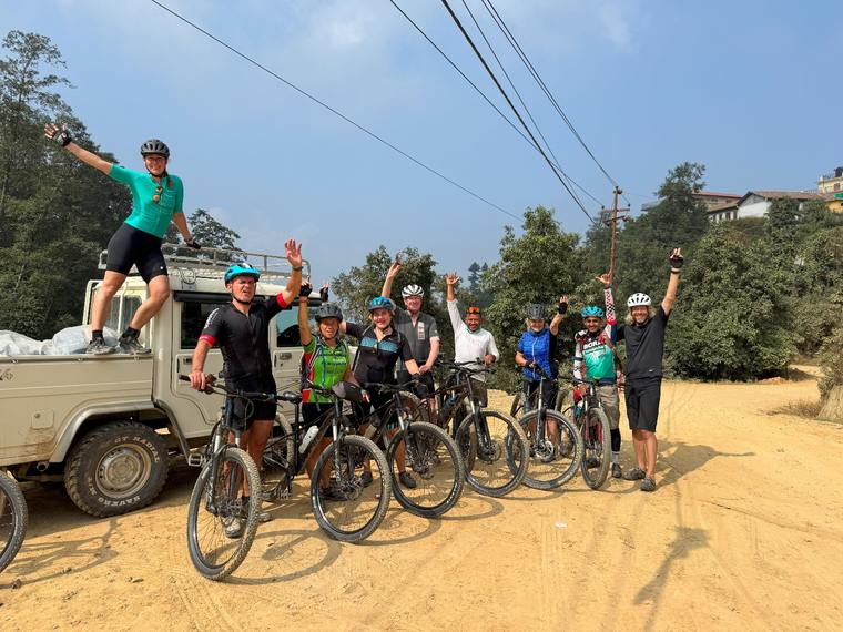 Afscheid nemen in Kathmandu