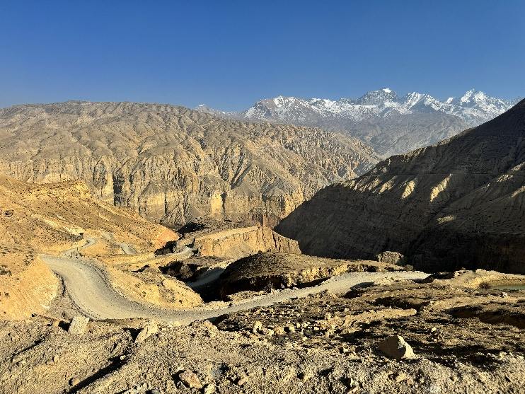 Terug op de fiets richting Jomsom